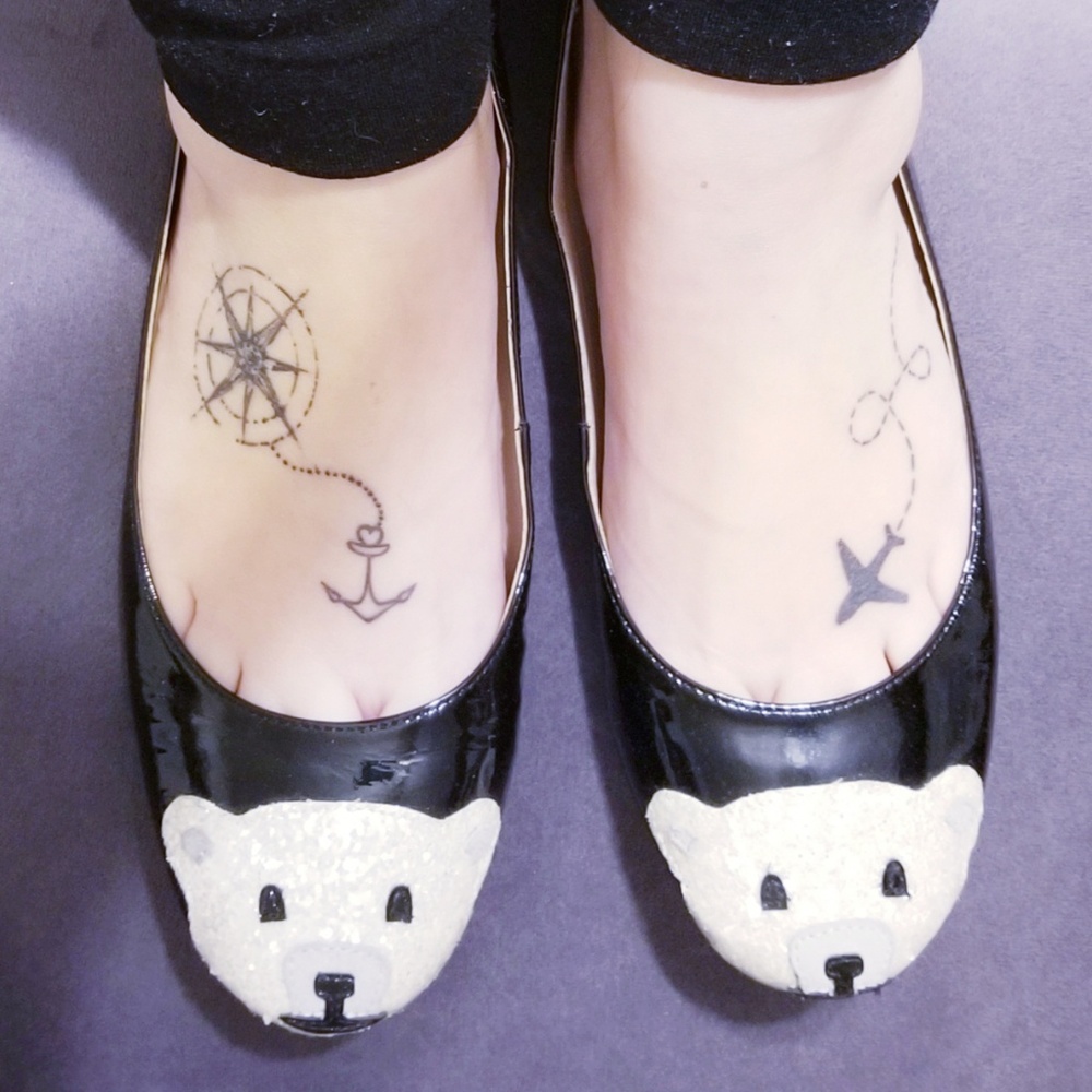 The cutest KATE SPADE Polar Bear Flats!